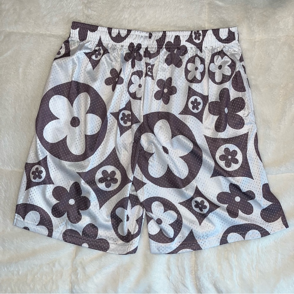 SLX Mens Gray/brown Mesh shorts (X-LARGE)‎ - Picture 3 of 4